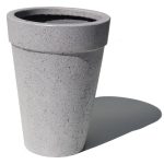 uzun beton saksi