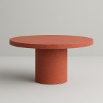 beton masa yuvarlak 120x75cm