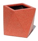 prizma saksi kirmizi20x20x25cm