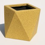 prizma saksi sari-20x20x25cm